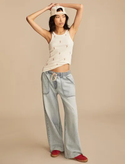 Lucky Brand Women's Patch Pocket Pull On Jean In Blue