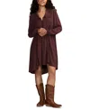 Lucky Brand Women's Peter Pan Collar Mini Dress In Brown