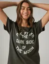 Lucky Brand Women's Pink Floyd Word Circle Boyfriend Tee In Green