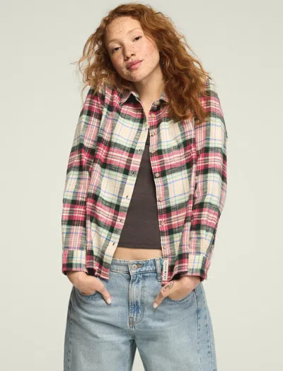 Lucky Brand Women's Plaid Button Down Shirt In Multi