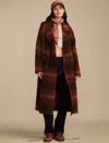 Lucky Brand Women's Plaid Oversized Maxi Coat