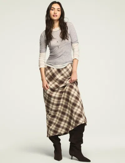 Lucky Brand Women's Plaid Slip Skirt In Multi