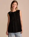 Lucky Brand Women's Pleated Tunic Tank In Black