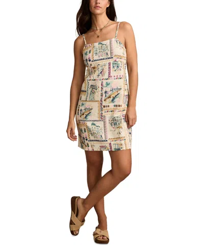 Lucky Brand Women's Printed Linen-blend Sleeveless Mini Dress
