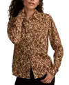Lucky Brand Women's Printed Western Button Down Top In Brown