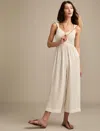 Lucky Brand Ruched Wide Leg Jumpsuit In White