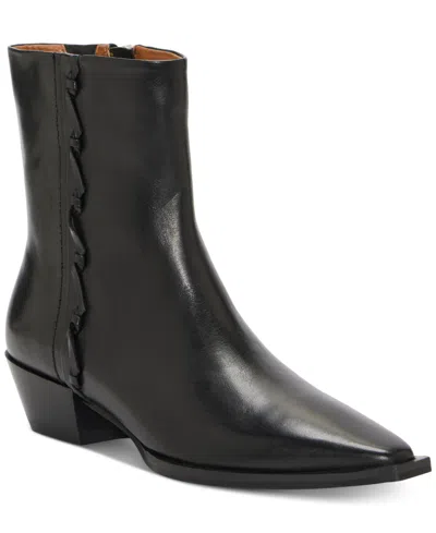 Lucky Brand Women's Shakell Snip Toe Ankle Booties In Black Leather