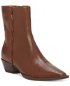 Lucky Brand Shakell Bootie In Chocolate Leather