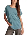Lucky Brand Sandwash Dolman T-shirt In Blue Coral