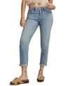 Lucky Brand Sienna Crop Cuffed Slim Boyfriend Jeans In Blue