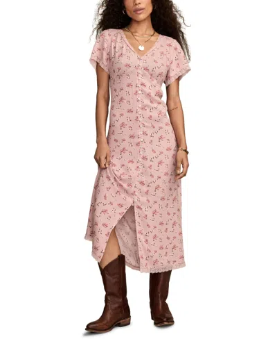 Lucky Brand Women's Simone Floral-print Midi Dress In Multi