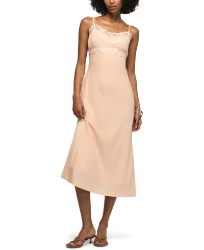 Lucky Brand Women's Simone Sweetheart Neck Midi Dress In Neutral