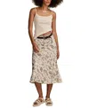 Lucky Brand Women's Sketch-print Midi Slip Skirt In Multi