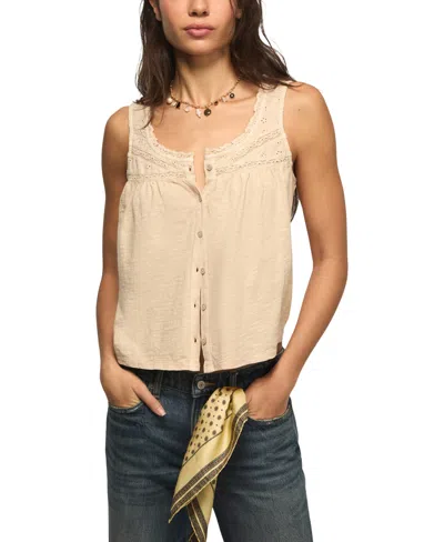 Lucky Brand Women's Sleeveless Swing Tank Top In Neutral