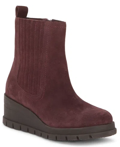 LUCKY BRAND WOMEN'S SONDRUH GORE WEDGE BOOTIES