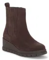 Lucky Brand Sondruh Platform Wedge Bootie In Brown