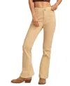 Lucky Brand Stevie Seamed High Waist Corduroy Flare Pants In Stepstone