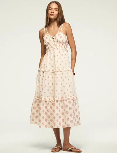 Lucky Brand Women's Strappy Print Mix Maxi Dress In Multi