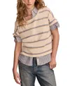 Lucky Brand Women's Striped Short Sleeve T-shirt In Neutral Stripe