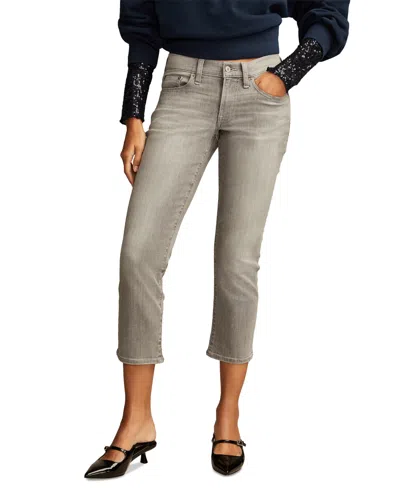 Lucky Brand Women's Sweet Cropped Mid-rise Jeans In Pebble Grey Wash