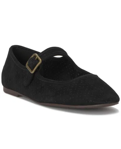 Lucky Brand Women's Tannyr Perforated Mary Jane Ballet Flats In Black