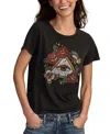 Lucky Brand Women's Tattoo Pyramid Crew Neck T-shirt In Black