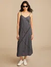 Lucky Brand Women's Textured Patchwork Dress In Black