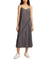 Lucky Brand Women's Textured Patchwork Dress In Black