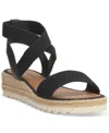 Lucky Brand Thimba Ankle Wrap Espadrille Sandal In Black