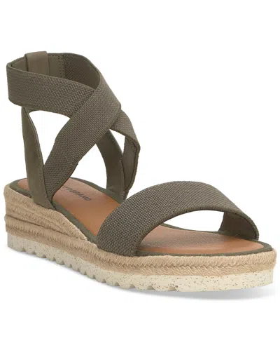 Lucky Brand Women's Thimba Espadrille Wedge Sandals In Canteen