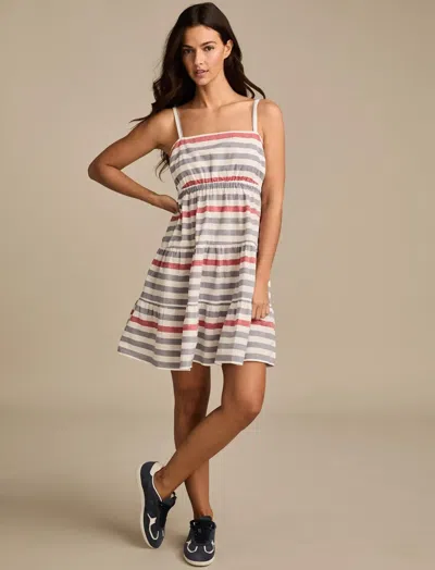 Lucky Brand Women's Tie Back Mini Dress In Multi