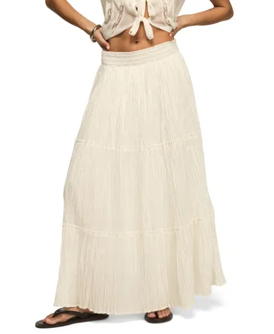 Lucky Brand Women's Tiered Broomstick Pull-on Maxi Skirt In Neutral