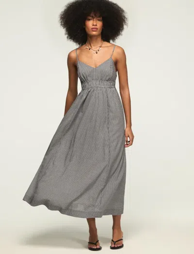 Lucky Brand Women's Tiered Midi Dress In Black