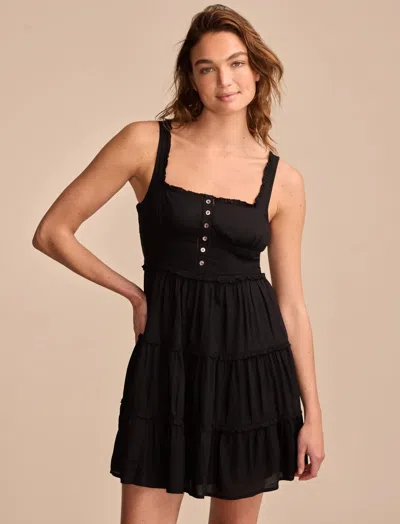 Lucky Brand Women's Tiered Ruffle Corset Mini Dress