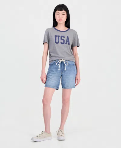 Lucky Brand Women's Tie-waist Cotton Denim Shorts In Tie Breaker Wash