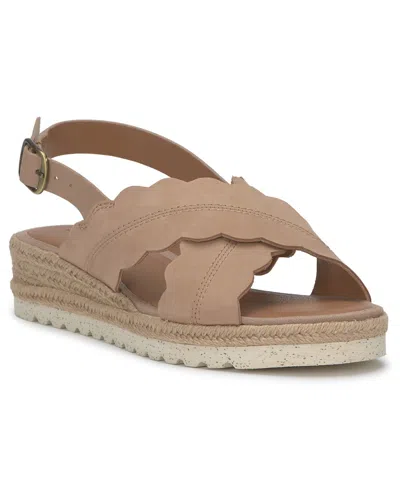 Lucky Brand Women's Tonita Crossband Espadrille Wedge Sandals In Rhodonite