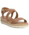 Lucky Brand Trianna Strappy Platform Sandal In Adobe Brown Summer Haze