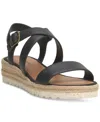 LUCKY BRAND WOMEN'S TRIANNA STRAPPY ESPADRILLE WEDGE SANDALS