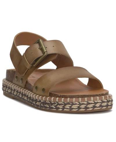 Lucky Brand Women's Umora Espadrille Flatform Sandals In Latte Leather