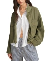 LUCKY BRAND WOMEN'S UTILITY CROPPED TRENCH JACKET