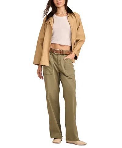 Lucky Brand Women's Utility Wide-leg Pants In Otter