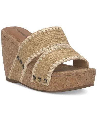 LUCKY BRAND WOMEN'S VICKTA PLATFORM WEDGE SANDALS