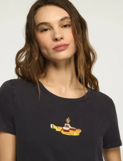 Lucky Brand Women's Yellow Submarine Classic Crew In Gray