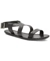 Lucky Brand Zelek Ankle Strap Sandal In Black Leather