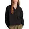 Lucky Brand Womens Crop Cotton Button-down Top In Black