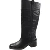 Lucky Brand Womens Extra Wide Calf Leather Knee-high Boots In Black