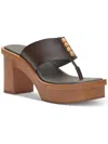 LUCKY BRAND WOMENS FAUX LEATHER CLOG PLATFORM SANDALS