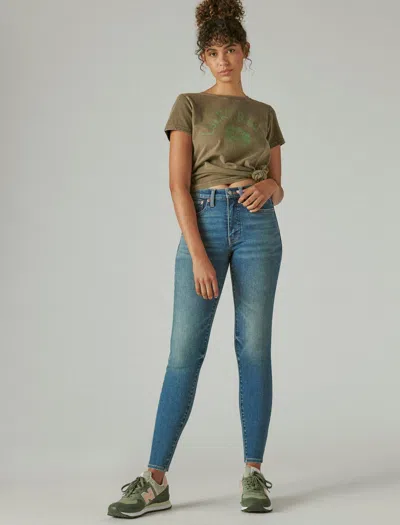 Lucky Brand Womens High Rise Curvy Skinny In Multi