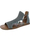 Lucky Brand Womens Leather Cushioned Footbed Flat Shoes In Multi
