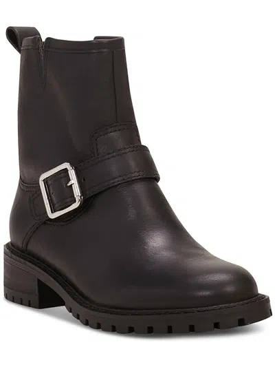 Lucky Brand Womens Leather Zip Up Motorcycle Boots In Multi